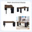  Table basse en noyer de 39,3 po x 23,6 po x 17,7 po pour salon minimaliste moderne-768321624