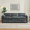 Canapé à assise profonde tapissier l 83,5 po