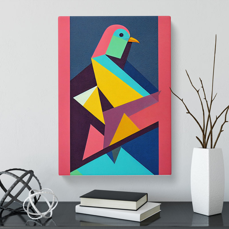 Lendella Pigeon Abstract Vol.2 - Wrapped Canvas, 50cm H x 35cm W x 3cm D