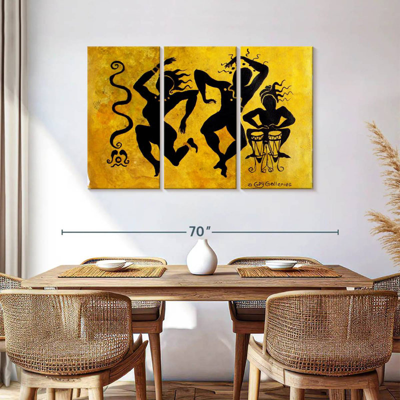 Enn African Silhouettes II, H 36 po x l 57 po