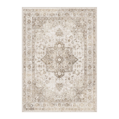 Tapis lavable rétro patiné avec envers antidérapant