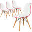 Chaise de salle à manger Dubuque avec base Eiffel en métal et pieds en bois de hêtre-31792414-128769422