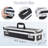 Chef’s Knife Case Aluminum Hard Case with Dual Combination Locks Cultery Carrier Portable Knife Organizer Block Holders Protectors With 8 Slots Can Hold Home Kitchen Knife Tools Up To 17.5”