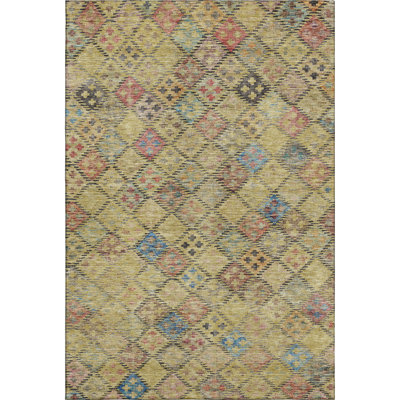 Premium Machine Washable Janicki AMF1081 Geometric Rug