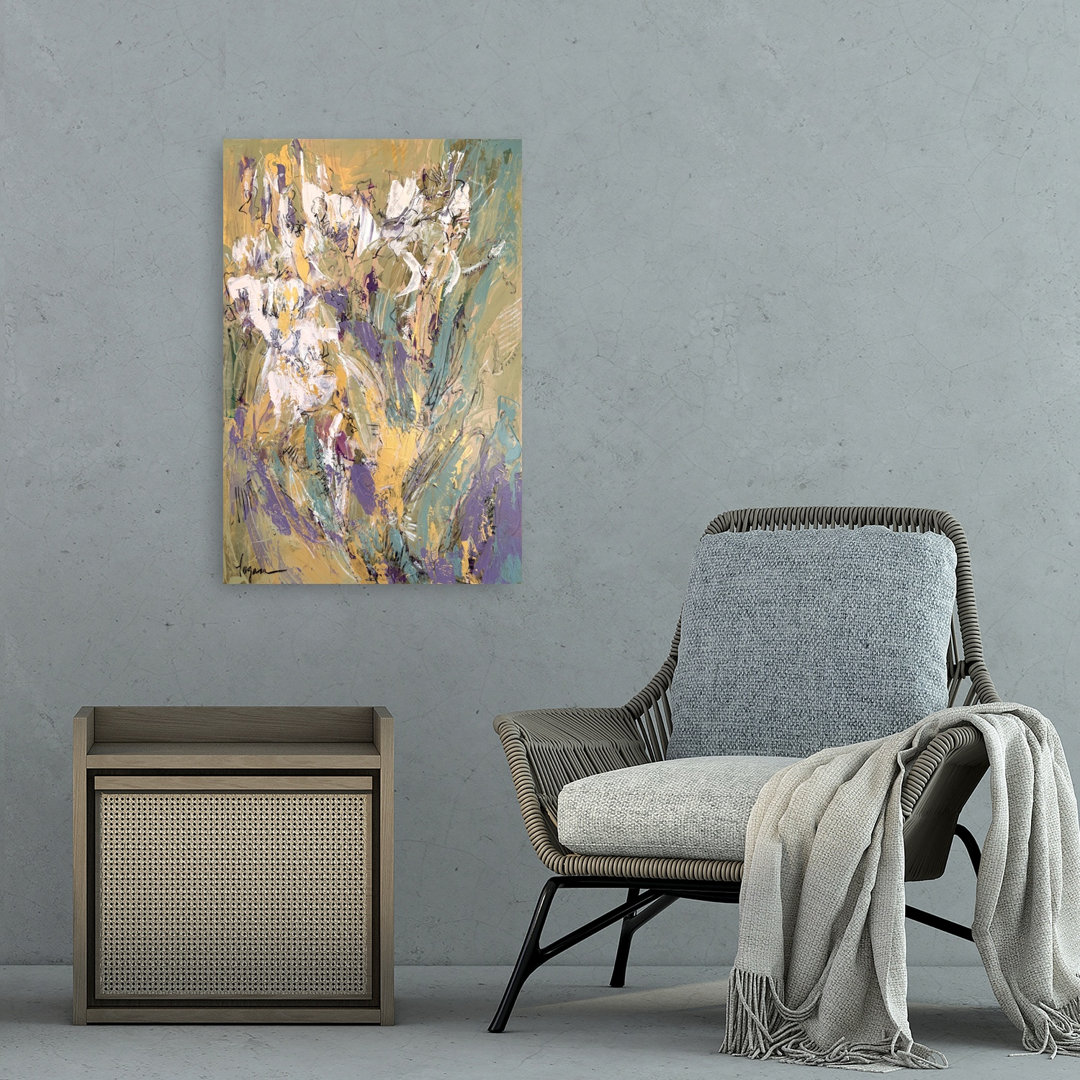 Modern Floral Garden Abstract Colorful Contemporary Flower Nature Wall Art Print