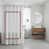 White/Burgundy Border