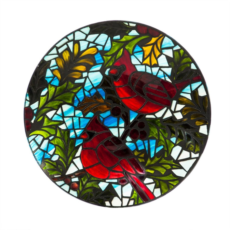Bain d’oiseaux Cardinals art nouveau