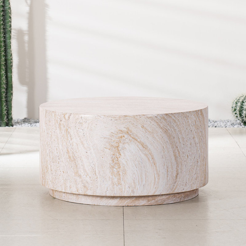 Nayquan Patio Round Magnesium Oxide Coffee Table