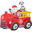 Santa's Vintage Fire Truck Inflatable
