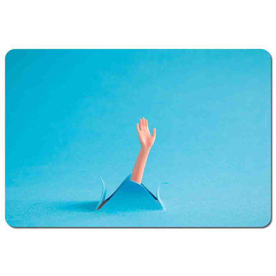 Mousin Polyester Coated Hardwood Rectangle Placemat