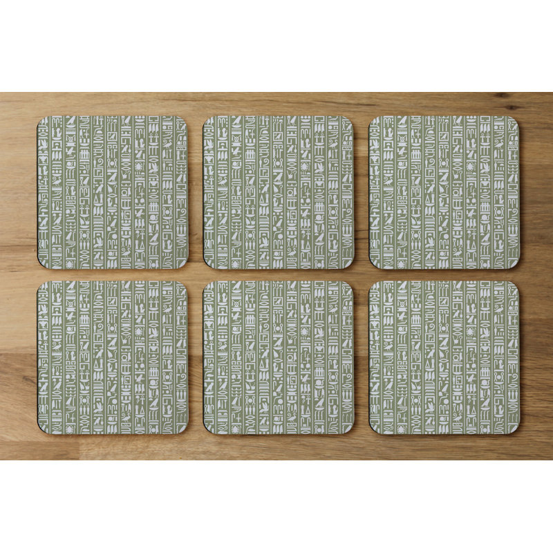 Square 6 Piece Coaster Set
