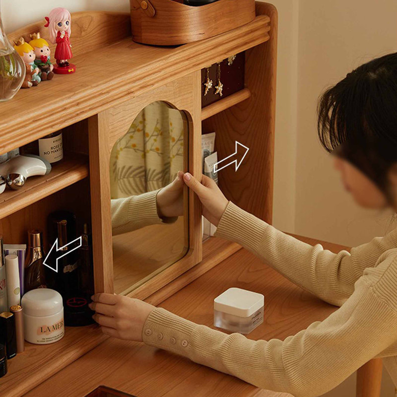 Japanese style storage dressing table
