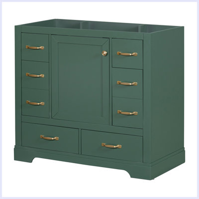 Modern Bathroom Vanity With Multi-Functional Drawer