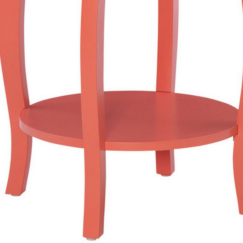 Table de bout avec rangement Everill, Corail