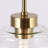 1-Light Modern Pendant Light With Ribbed Glass
