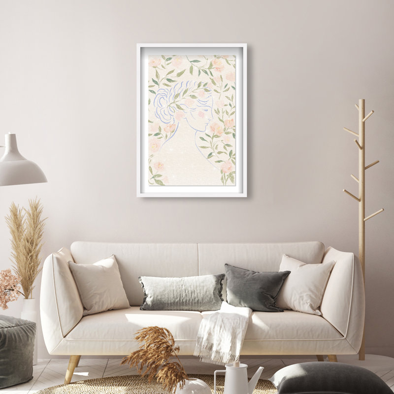 Blooming Hera Print by Oliver Gal, 31.5"H x 21.5"W, White Shadowbox