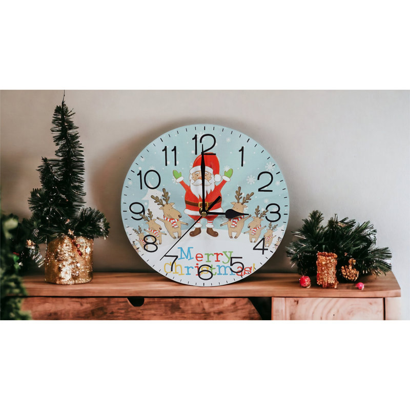 Dedric Manufactured Wood Wall Clock