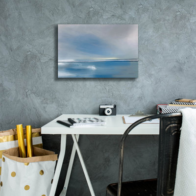 «Shining Sea» par Mercedes Lopez, art mural sur toile, 26 po x 18 po