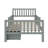 Kids Bed Frame With Fences And 2 Drawers,Wooden Platform Bed With Guardrails On Both Sides For Boys Girls-284623386-284623385