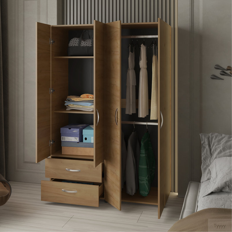 Armoire Crafton, chambre à coucher, chêne naturel