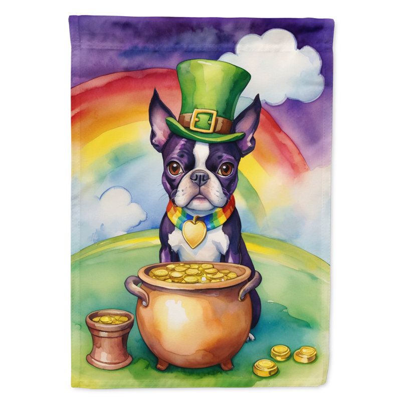 Double Sided 15.5'' H x 11.25'' W Polyester St Patrick's Day Garden Flag