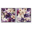 Sturbridge - Ensemble de 2 collages floraux carrés-101865719-101865720