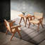 Fauteuil en rotin brun