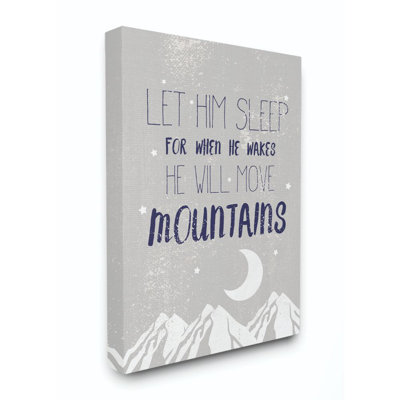 Gusman «Let him Sleep Mountains Kids Word Design Art»