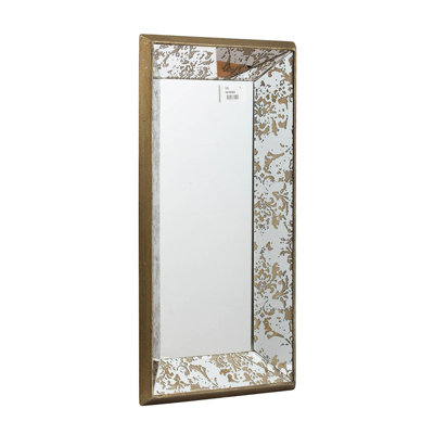Medium Sized 20" X 12" Antique Silver Rectangular Mirror, Floral Importance Peculiarity Characteristic, Mirrored Display Tray, Hanging Fascination Rectangle Mirror With Peculiarity, Sized, Enchantment