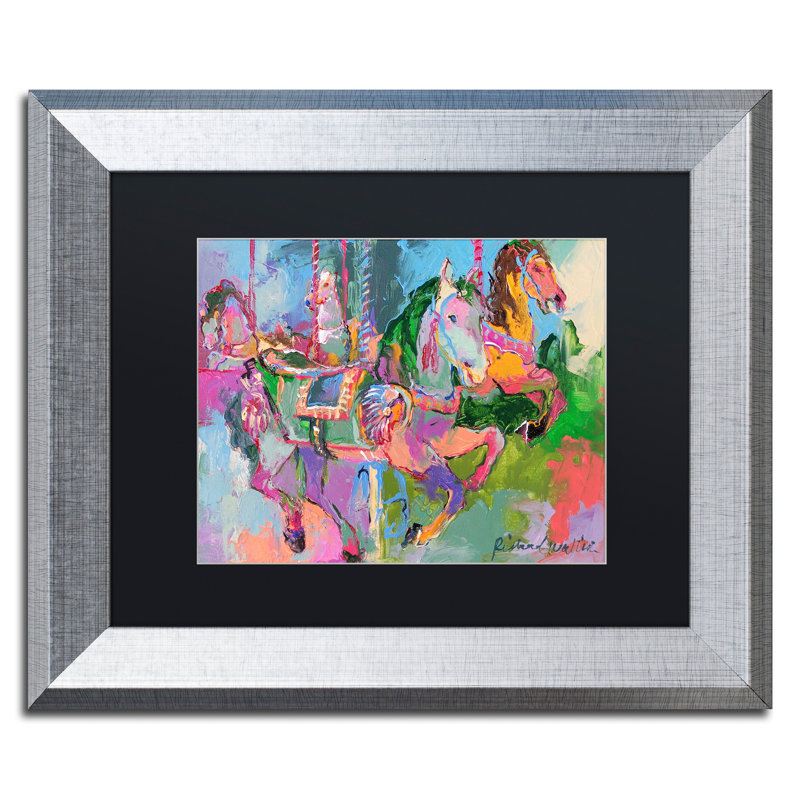 « artcar 3 », reproduction sur toile, H 11 po x l 14 po x P 0,5 po, Cadre argenté, Noir