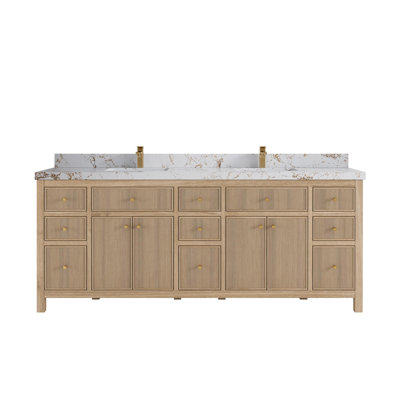 Ensemble de meuble-lavabo double 84 po Sonoma