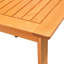 Table de piscine d'extérieur Reio, plateau à lattes de 20 pouces, bois de chêne brun clair