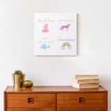 Fairies, Unicorns, Mermaids Print On Canvas; C42B568E2E1A48ACBDDEA42818CE9BA5 Square