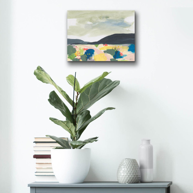«Take Root In The Arid Soil 1» par Jan Weiss, art mural en verre acrylique, H 12 po x l 16 po x P 0,13 po