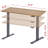 Castorena Adjustable Metal Base Standing Desk-97817813