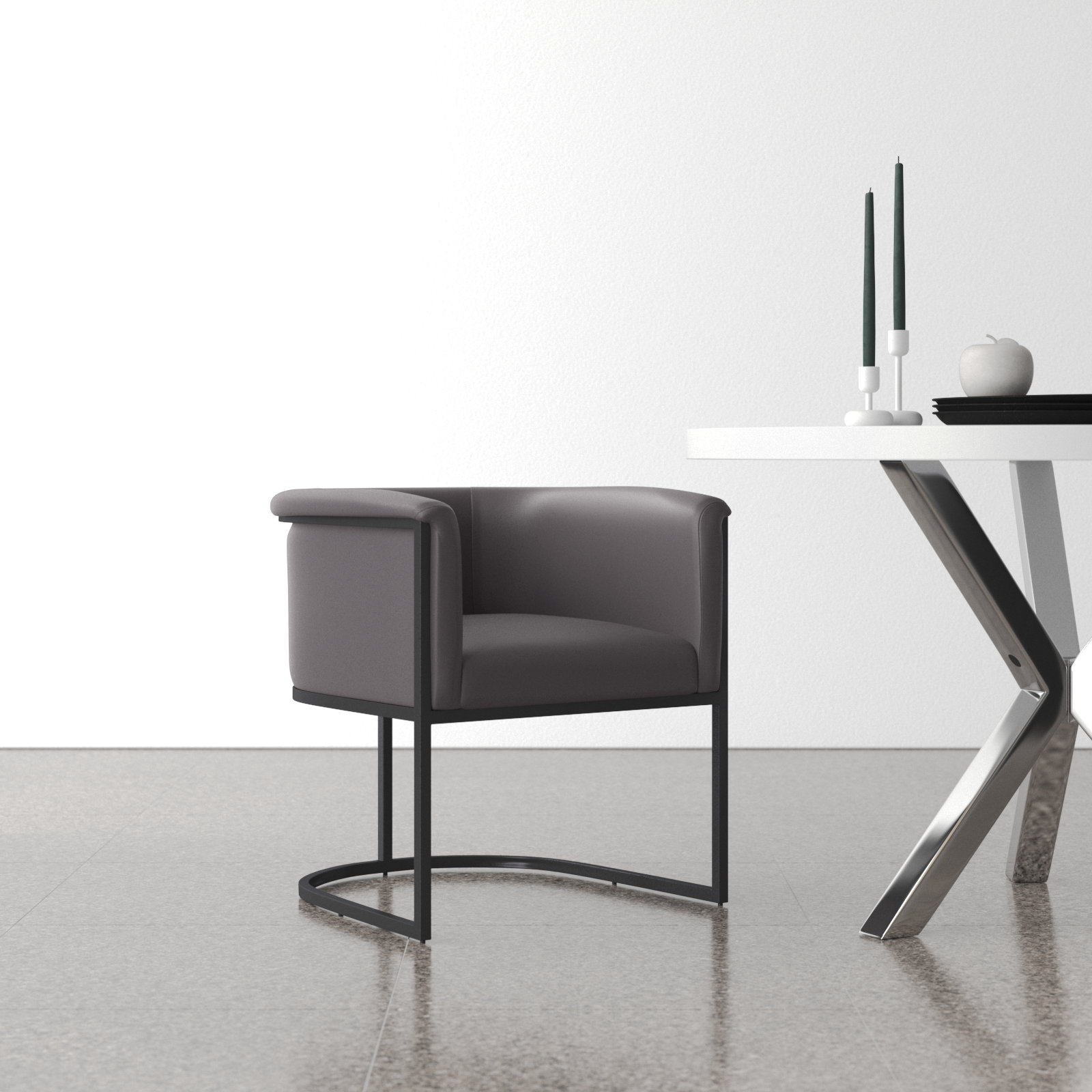 Virgil Armchair, Gray