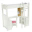 Olivia's Little World Olivia Little Princess 45.7cm Doll Loft Bunk Bed and Desk Set with Chair, Ladder, Hangers, Bedding and Message Board