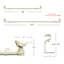 Tringle à rideaux simple réglable 1 po-73484726-73484721
