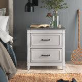Amilliana 2 - Drawer Nightstand with Security Lock and USB