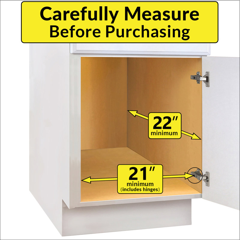 Chrome 20" x 21" Slide Out Cabinet Organizer
