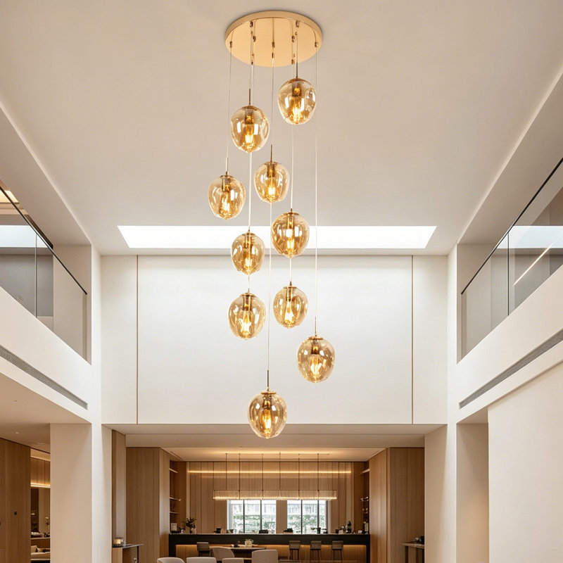 10 - Light Dimmable Tiered Chandelier