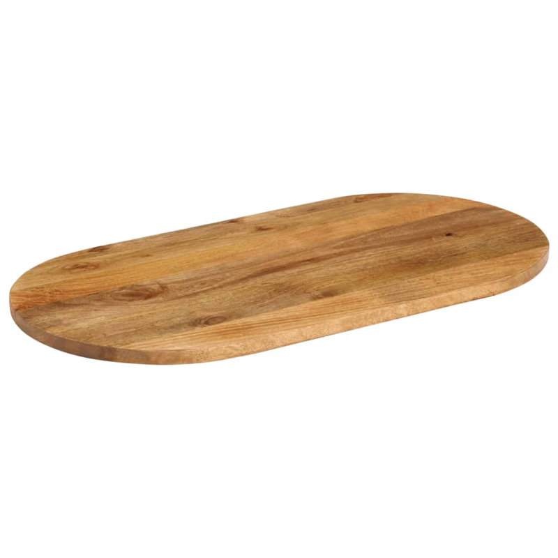 Plateau de table en bois de manguier massif vidaXL, H 1 po x l 43,3 po x P 15,7 po