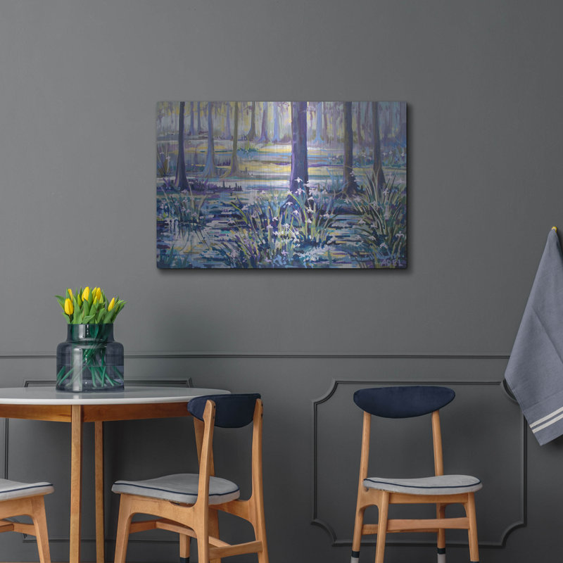  «Blue Bayou Swamp» par ADEL, art mural en métal, 36 po x 24 po, H 24 po x l 36 po