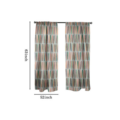 Semi Sheer Curtain Pair