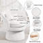 Fauteuil d'appoint rembourré et pivotant en velours-368100628