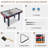 ROSEED 48" Complete Set Pool Table, Compact Size with Premium Velvet Tabletop and Solid Cue Sticks