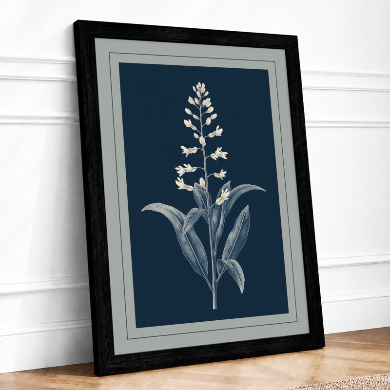 Upright Study Botanical - Print, A1 - 84.1 x 59.4 cm, Black