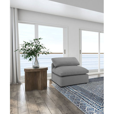 Fauteuil rembourré Marler Boucle - gris
