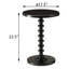 Round Wooden End Table-1611700365