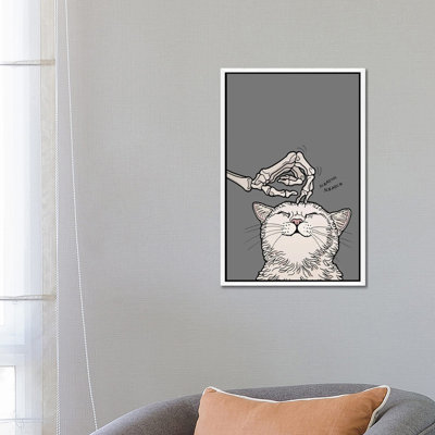 Purrpurr 1 Piece Wall Art on Canvas